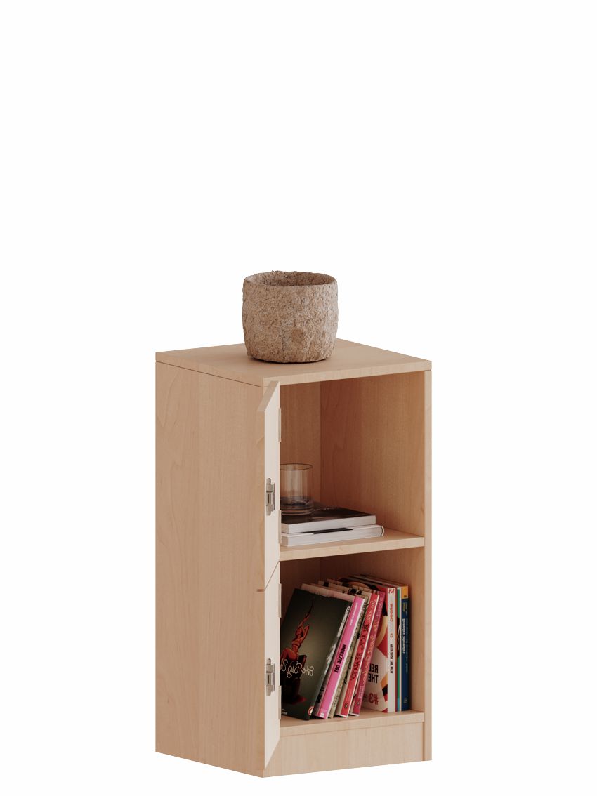 Schließfachschrank eintürig 2 OH, Türen rechts oder links, 4 Dekore